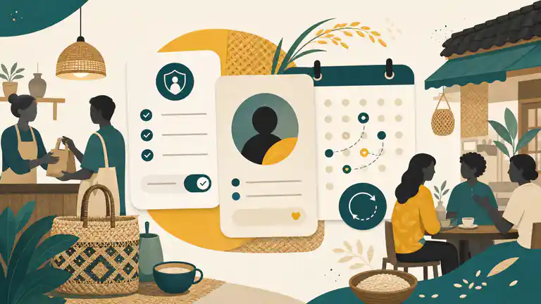 Pemilik usaha memilih data pelanggan yang relevan sambil menjaga privasi
